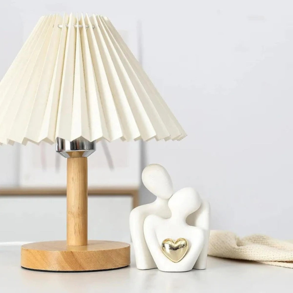 Timeless Love Figurine | Abstract Lovers with Golden Heart