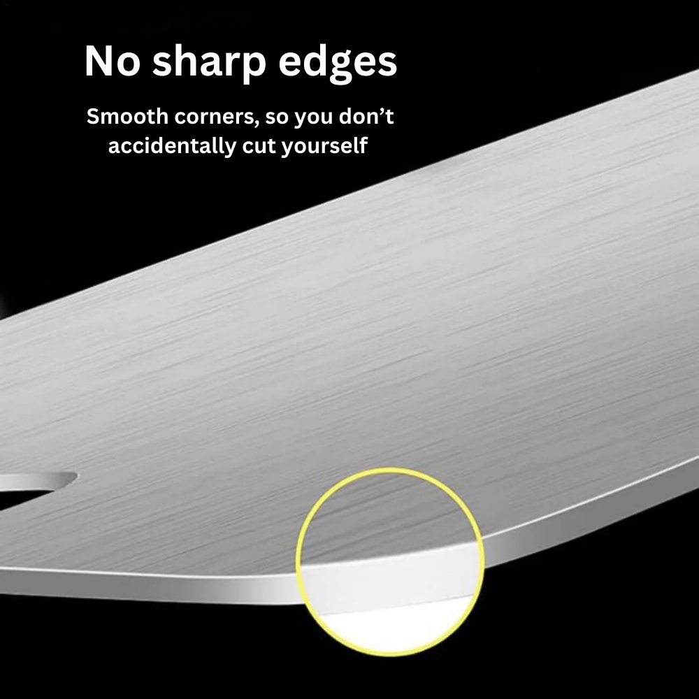 Titanium Cutting Board | Antibacterial | Knife-Friendly | Dishwasher Safe | S, M &amp; L | Silver