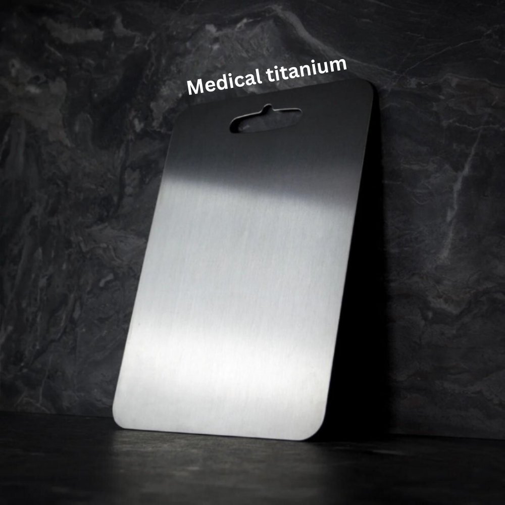 Titanium Cutting Board | Antibacterial | Knife-Friendly | Dishwasher Safe | S, M &amp; L | Silver