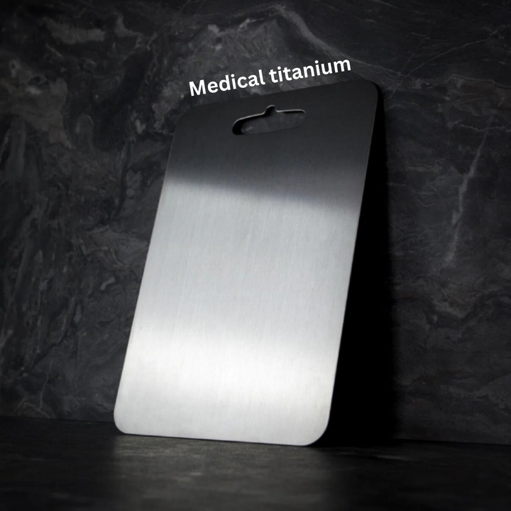 Titanium Cutting Board | Antibacterial | Knife-Friendly | Dishwasher Safe | S, M &amp; L | Silver