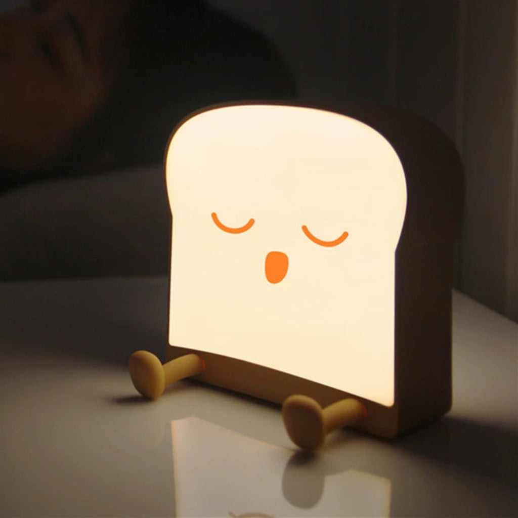 Toast Bread LED Night Light | Auto-Off Timer, Diffused Glow