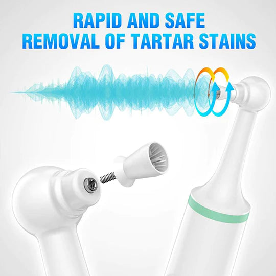 Tooth Scraper &amp; Plaque Remover | Ergonomic Grip | Tartar Removal | Compact | White