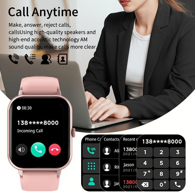 Touchscreen Smartwatch | Fitness Tracker, Sports Modes & Call Function | IP68 Water Resistant, Android & iPhone Compatible