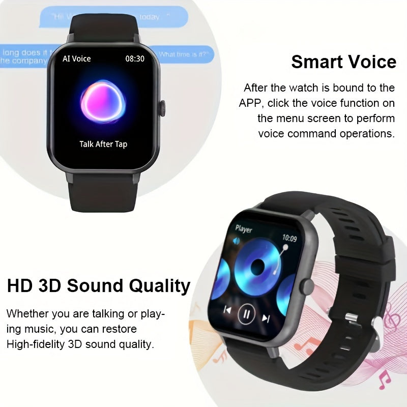 Touchscreen Smartwatch | Fitness Tracker, Sports Modes &amp; Call Function | IP68 Water Resistant, Android &amp; iPhone Compatible