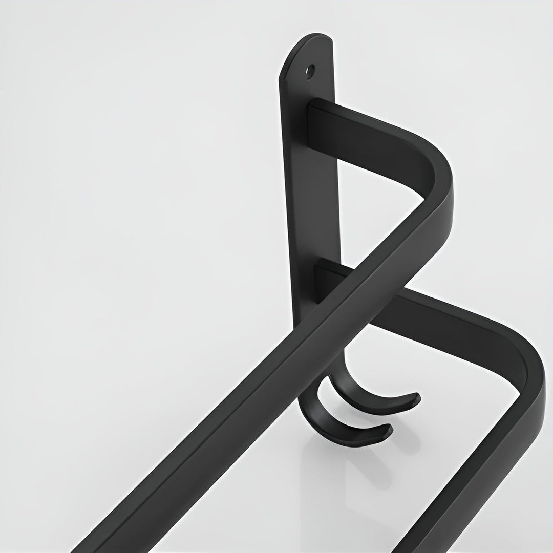 Towel Rail Wall | Double Bar With A Slim Projection