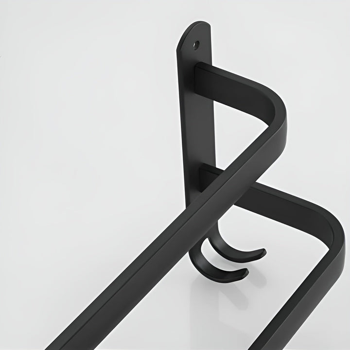Towel Rail Wall | Double Bar With A Slim Projection