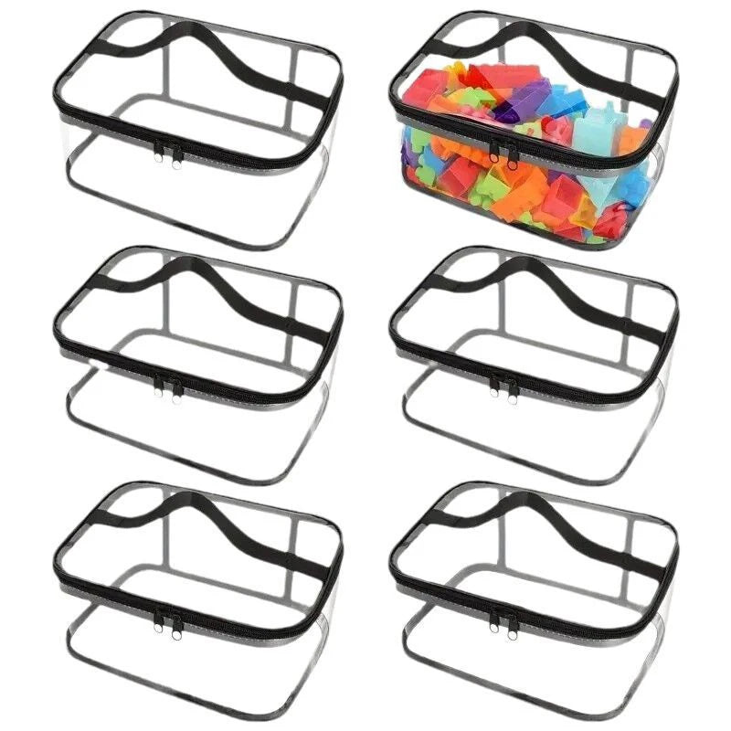 Transparent Mesh Toy Storage Bag | Large Capacity Organizer for Toys, Puzzles &amp; Building Blocks 2