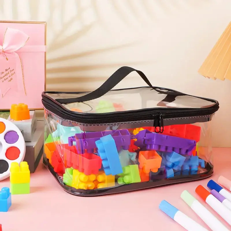Transparent Mesh Toy Storage Bag | Large Capacity Organizer for Toys, Puzzles &amp; Building Blocks 4