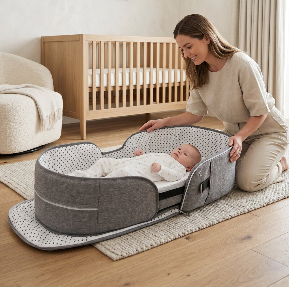 Travel Mosquito Baby Bed | Breathable Mesh Canopy | Pop-Up | Foldable | Indoor & Outdoor