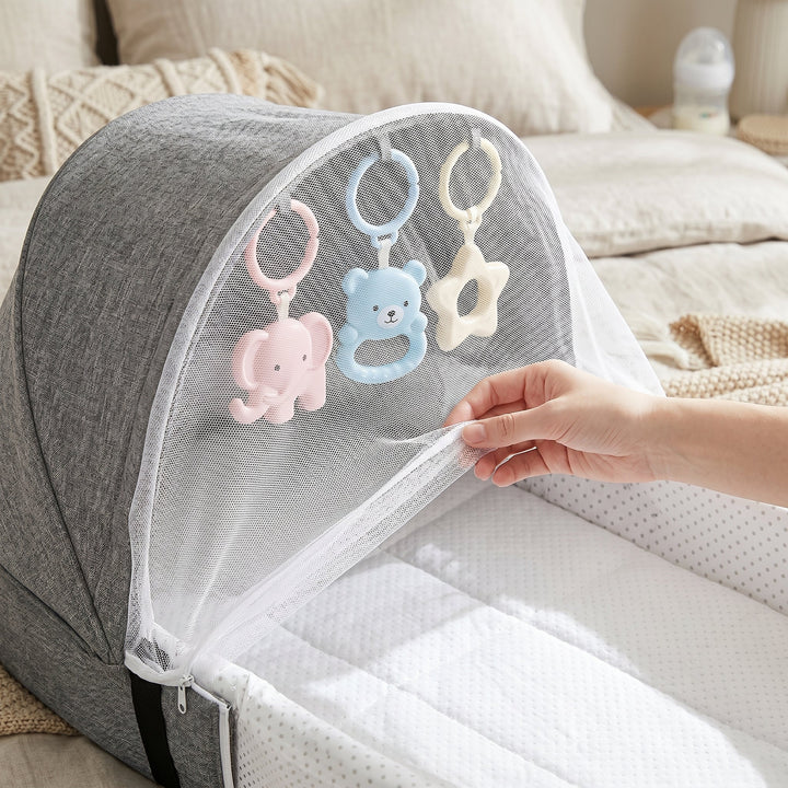 Travel Mosquito Baby Bed | Breathable Mesh Canopy | Pop-Up | Foldable | Indoor &amp; Outdoor