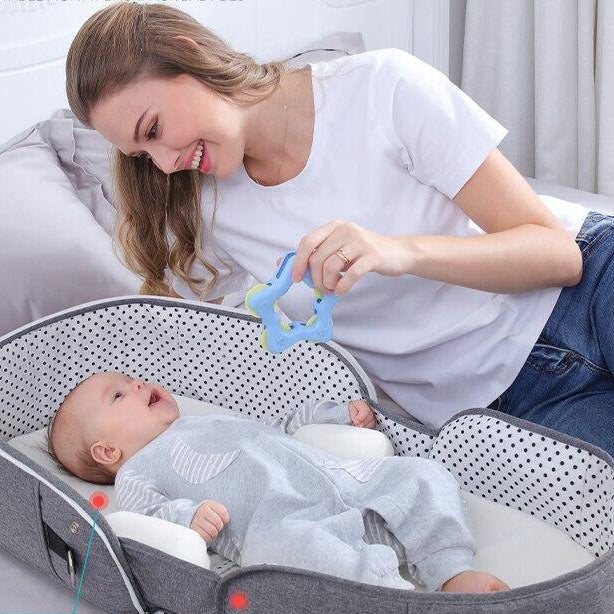 Travel Mosquito Baby Bed | Breathable Mesh Canopy | Pop-Up | Foldable | Indoor &amp; Outdoor