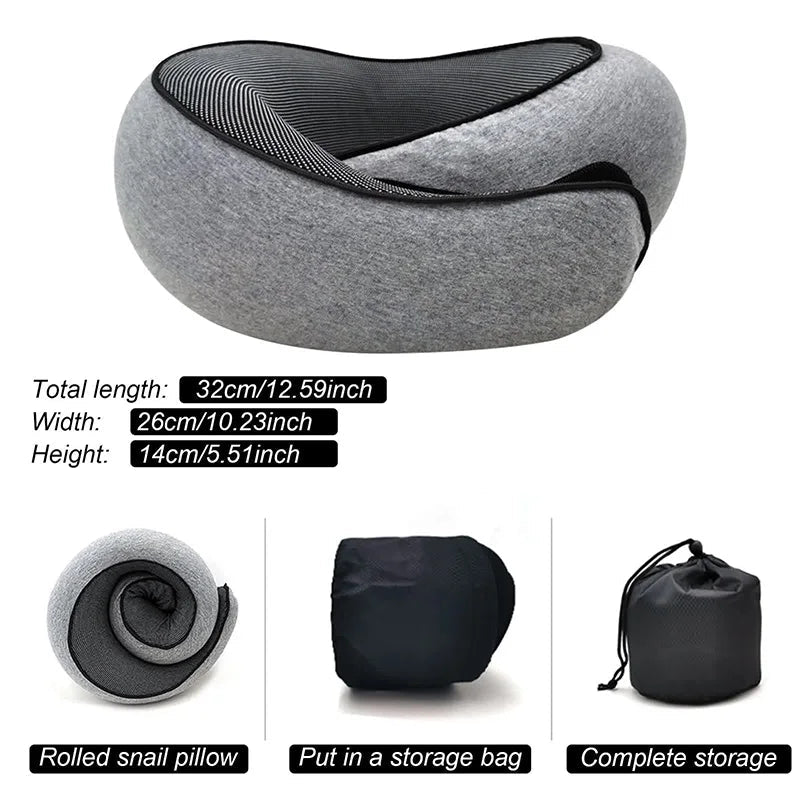 Travel Neck Pillow | Memory Foam U-Shape Chin Support Pillow