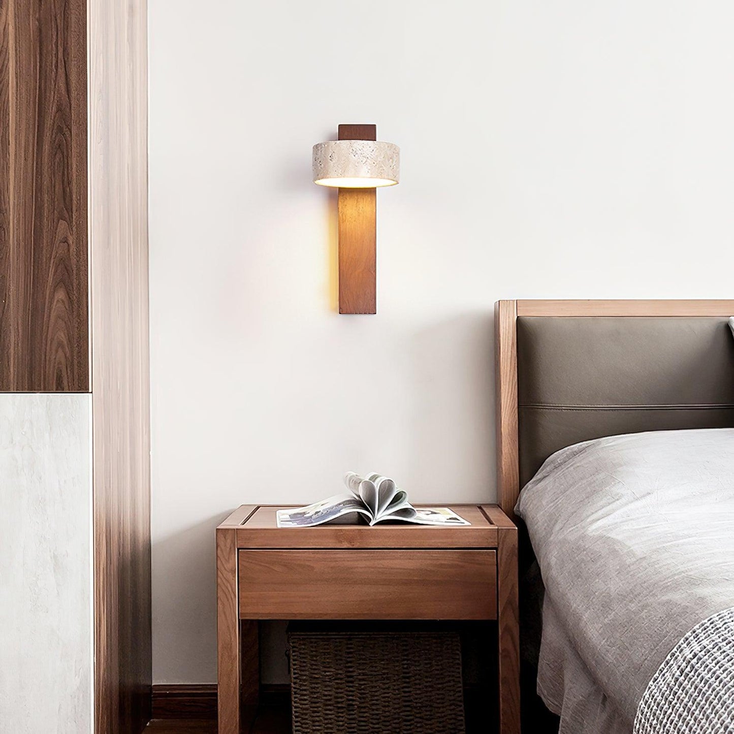 TravertineGlow | Elegant Stylish Indoor Wall Sconce Light Fixture 3