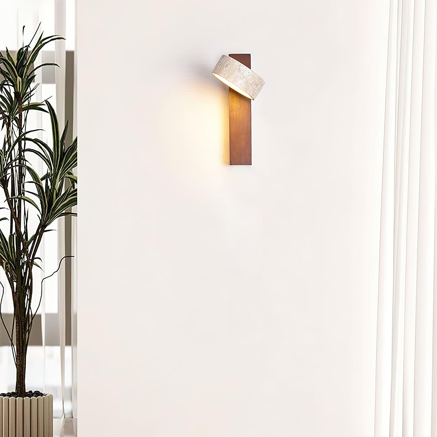 TravertineGlow | Elegant Stylish Indoor Wall Sconce Light Fixture 7