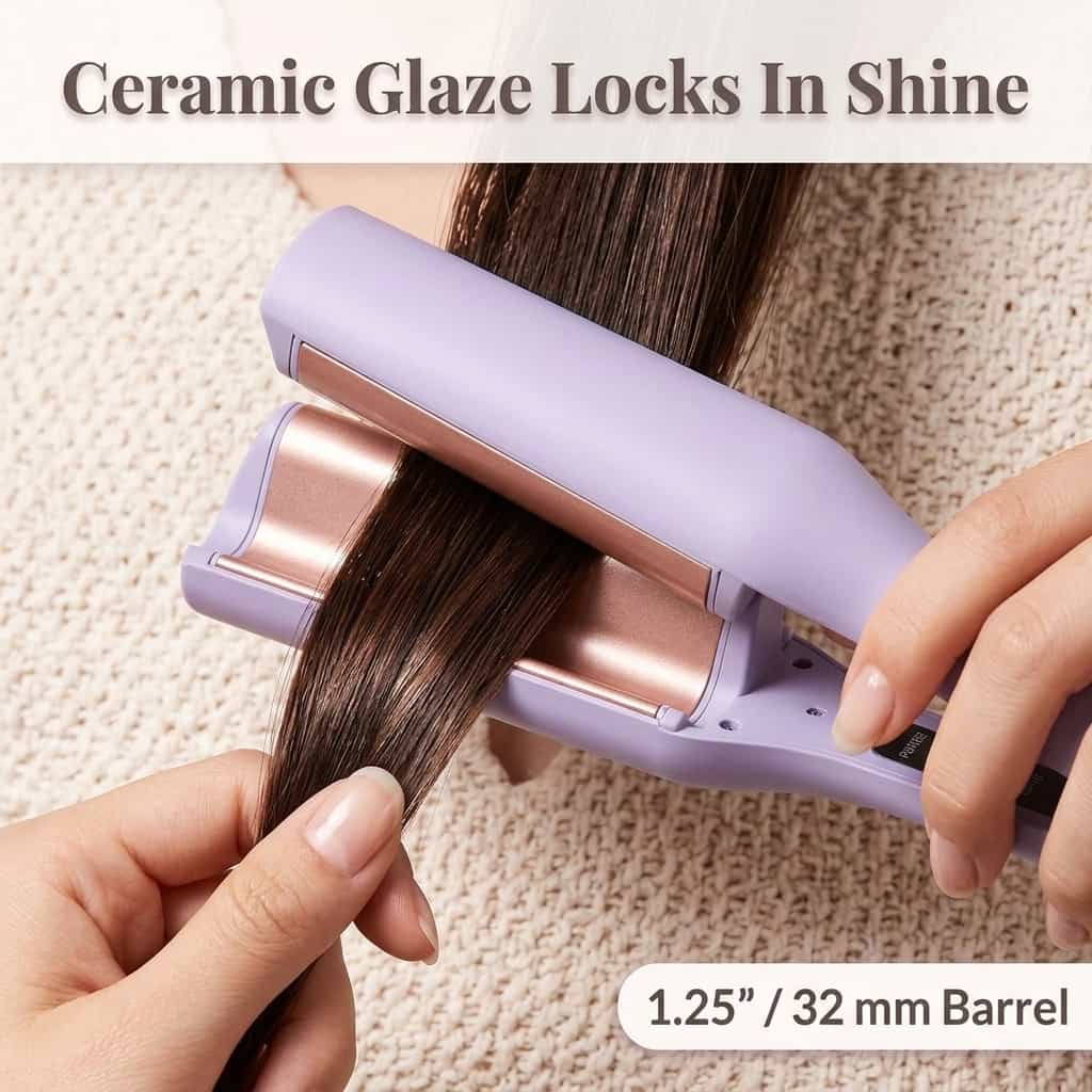 Triple Barrel Curling Iron | Wide Barrels Create Deep S-Curls | Fast, Consistent Salon-Style Waves, Every Single Time