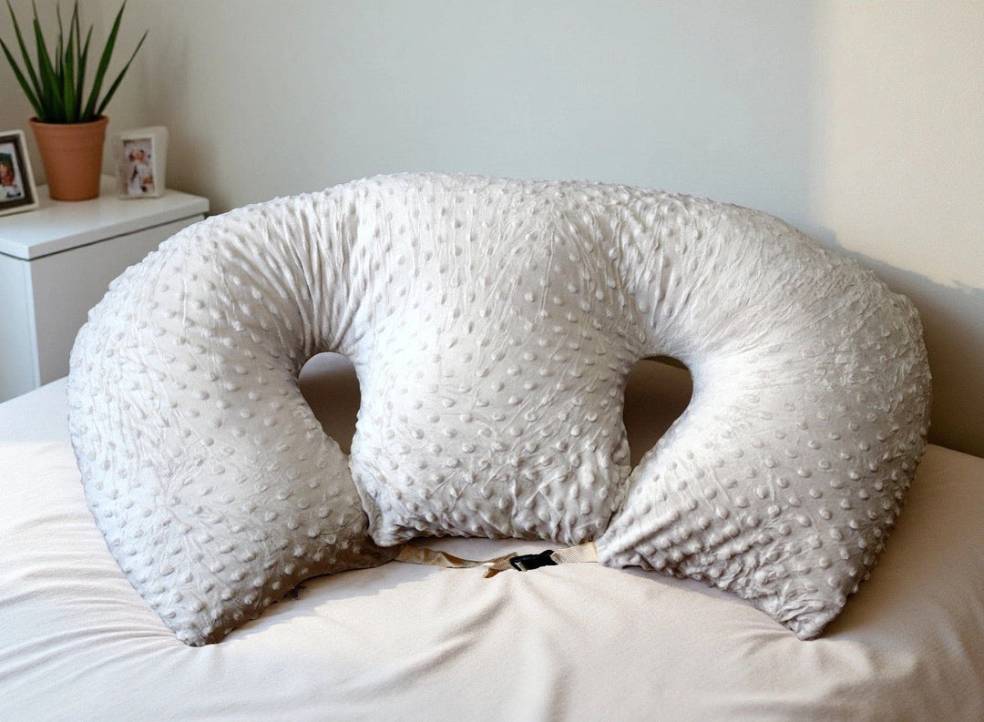 Twin Nursing Pillow | Ergonomic Support | Tandem Feeding | Removable Washable Cover