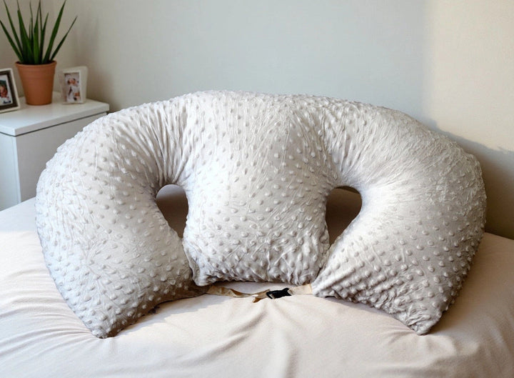 Twin Nursing Pillow | Ergonomic Support | Tandem Feeding | Removable Washable Cover