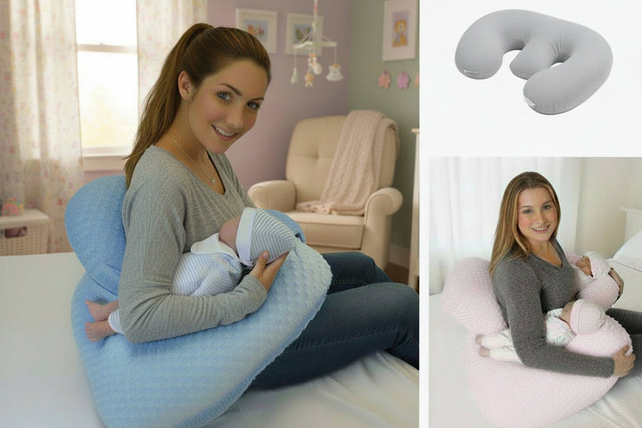 Twin Nursing Pillow | Ergonomic Support | Tandem Feeding | Removable Washable Cover
