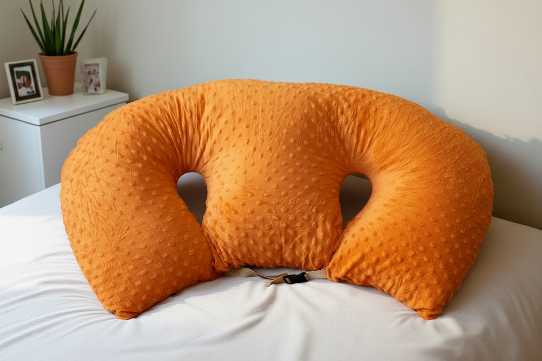 Twin Nursing Pillow | Ergonomic Support | Tandem Feeding | Removable Washable Cover