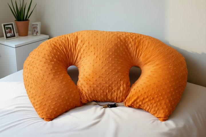 Twin Nursing Pillow | Ergonomic Support | Tandem Feeding | Removable Washable Cover