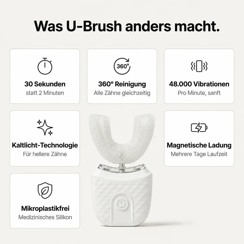 U-Shaped Electric Toothbrush Rechargeable Automatic Whole-Mouth