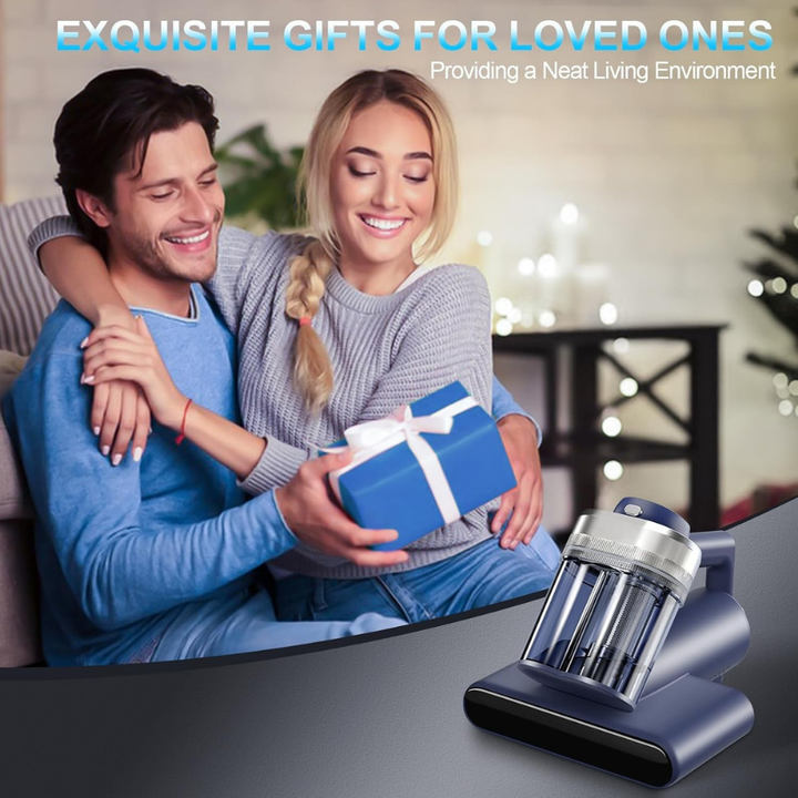 UV Mattress Vacuum Cleaner | HEPA Filter, UVC Light and Anion Technology | Dual-Chamber Dust and Hair Separation