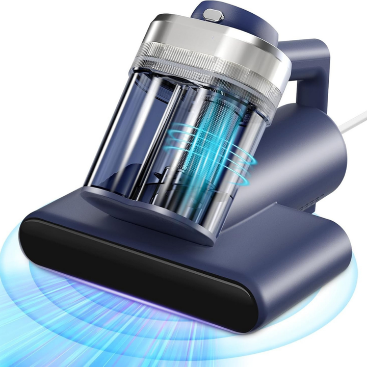 UV Mattress Vacuum Cleaner | HEPA Filter, UVC Light and Anion Technology | Dual-Chamber Dust and Hair Separation