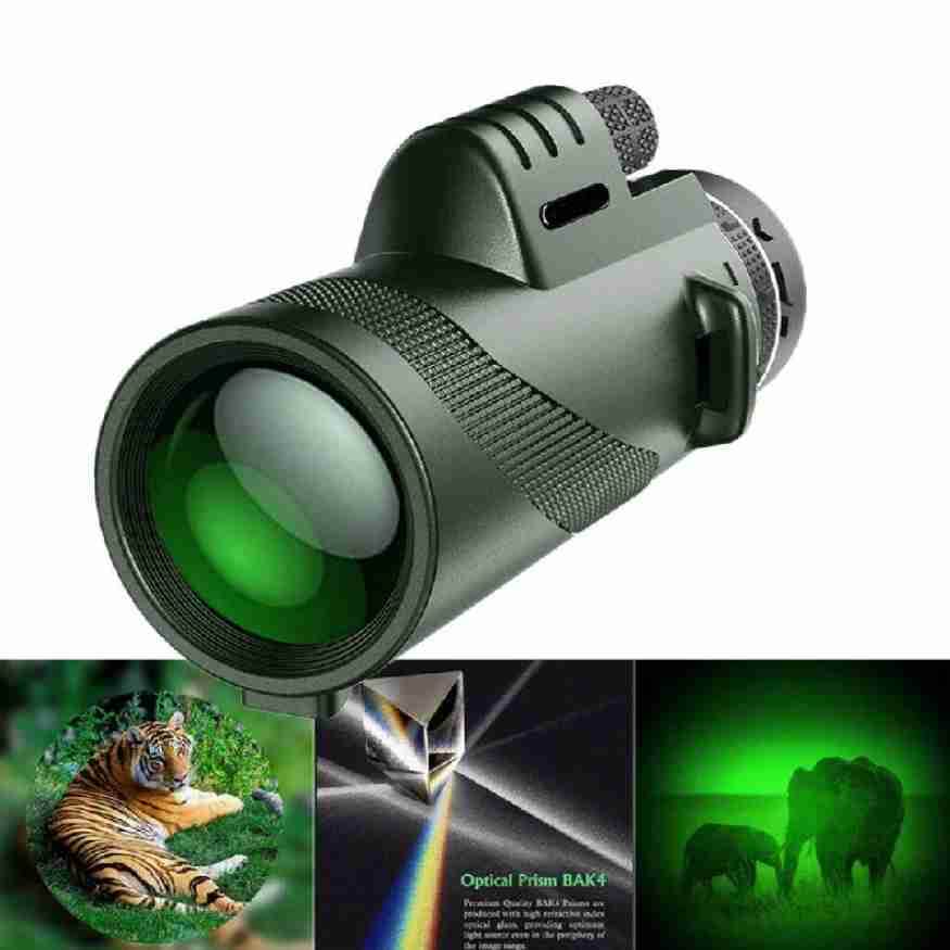 Ultra-Zoom Monocular | Ribbed Grip Band, Top Focus Wheel