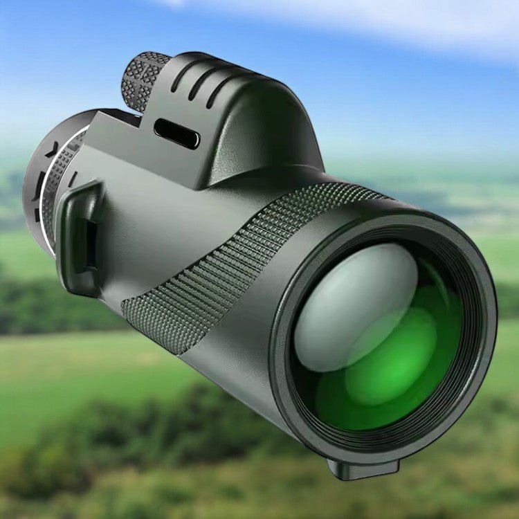 Ultra-Zoom Monocular | Ribbed Grip Band, Top Focus Wheel