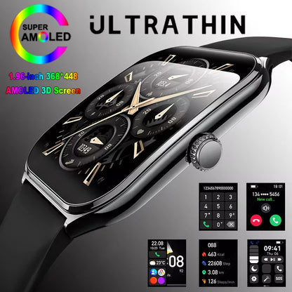 Ultra Thin Smart Watch with 1.96 HD AMOLED Display | 70+ Sports Modes for Active Lifestyle 0