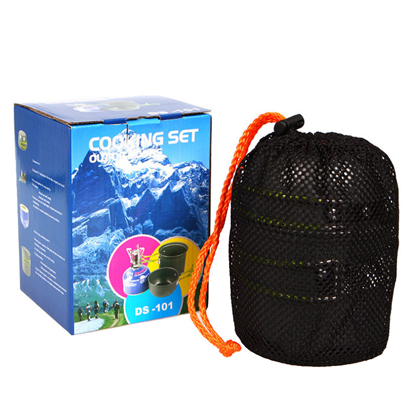 Ultralight Camping Cookware Set | Hard Anodized Aluminum | 430g | 1–2 Person | Complete Kit