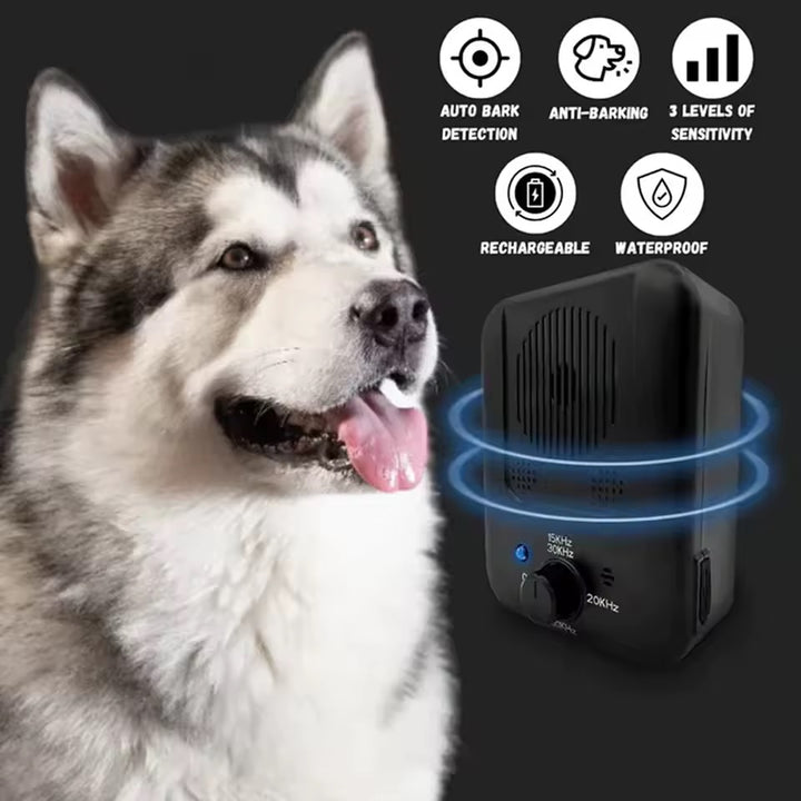 Ultrasonic Anti Bark Device | Automatic Bark Control | Outdoor &amp; Indoor | Up to 50ft Range