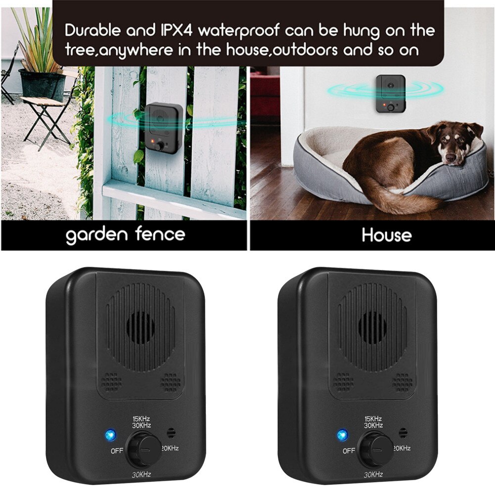 Ultrasonic Anti Bark Device | Automatic Bark Control | Outdoor &amp; Indoor | Up to 50ft Range