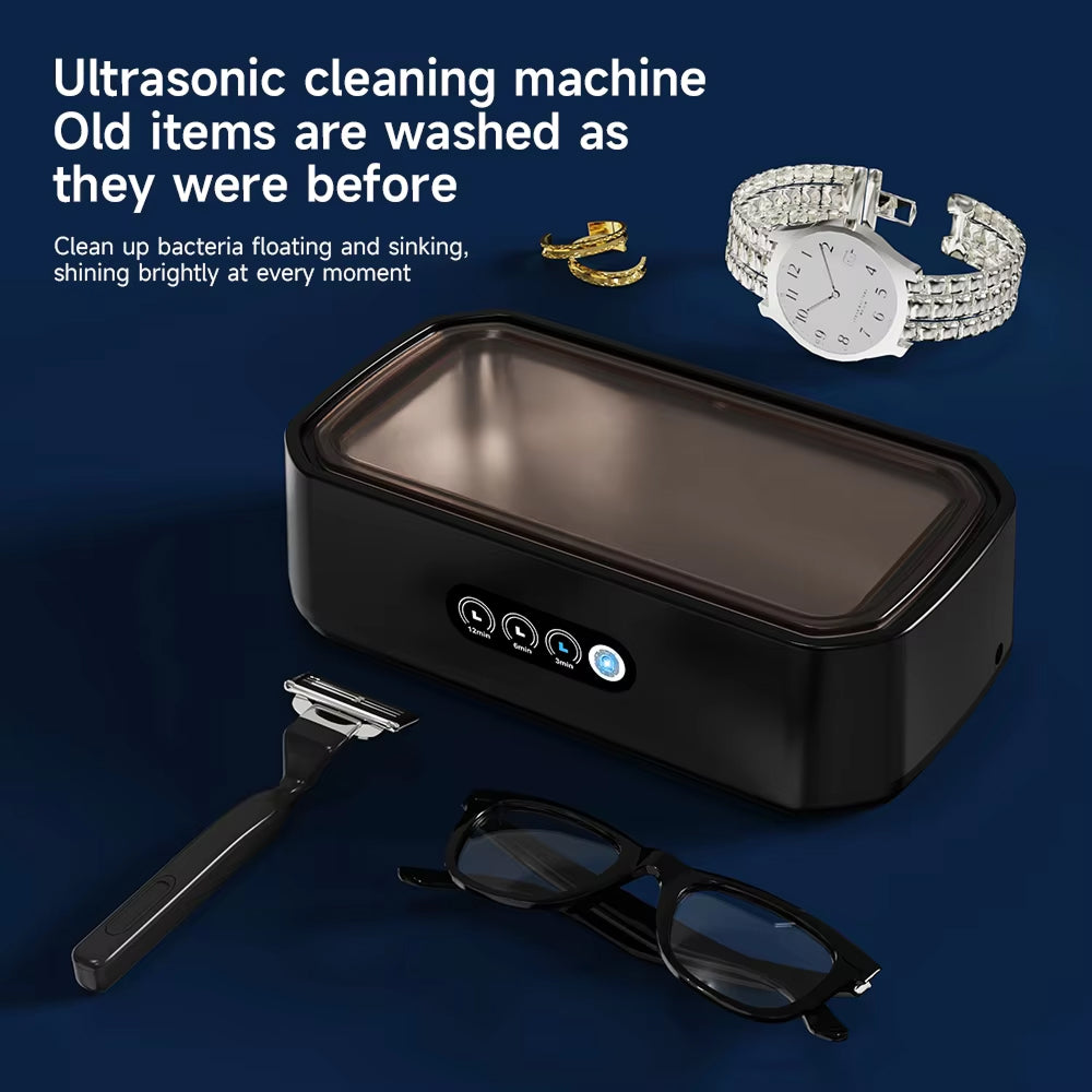 Ultrasonic Cleaner | 49KHz | 650ml Tank | 40W | Jewelry, Glasses, Watches &amp; Dentures