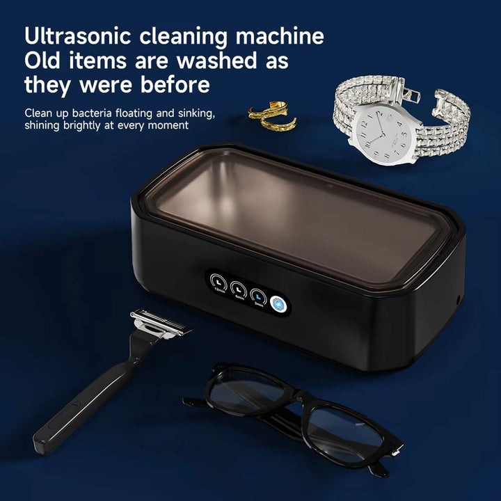 Ultrasonic Cleaner | 49KHz | 650ml Tank | 40W | Jewelry, Glasses, Watches &amp; Dentures