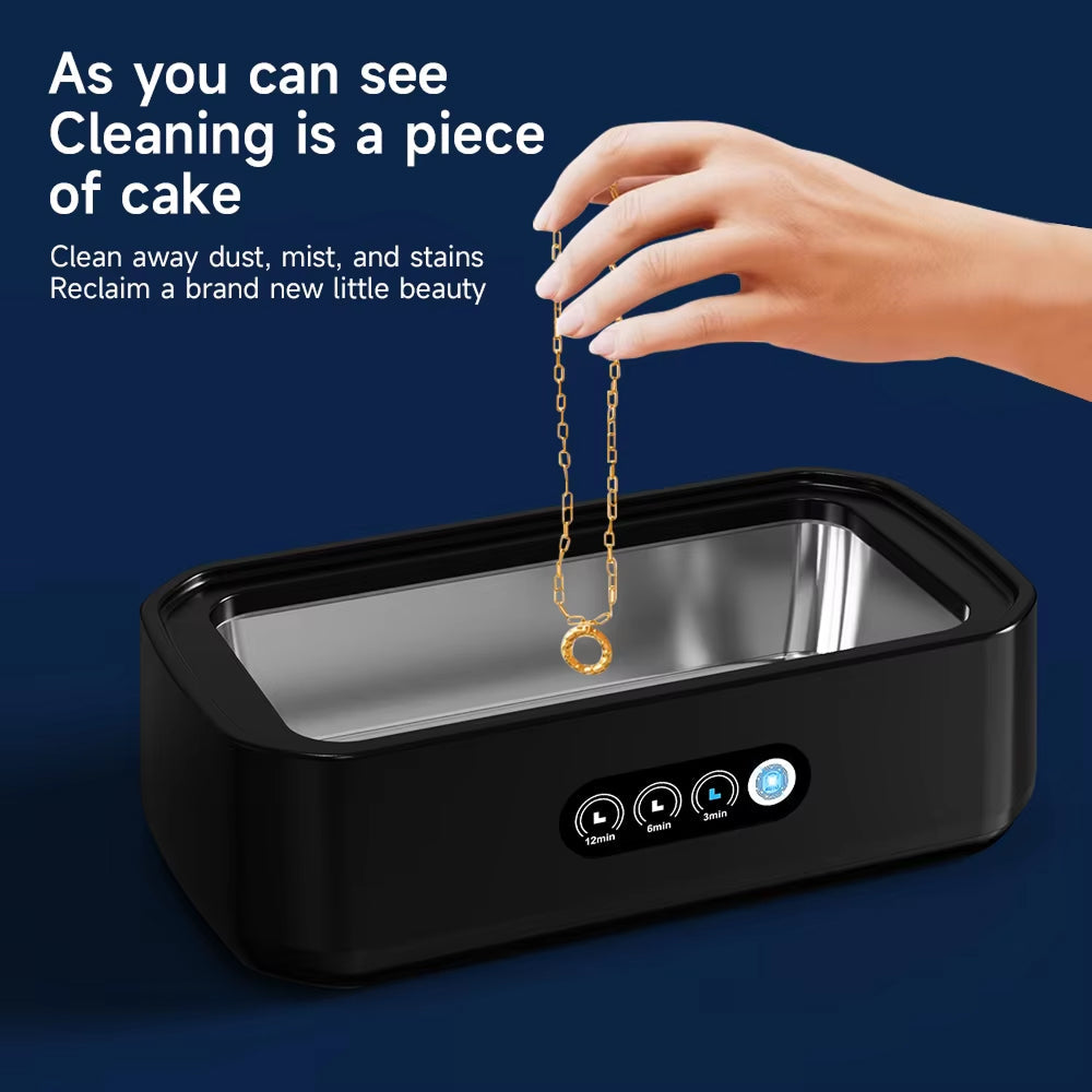 Ultrasonic Cleaner | 49KHz | 650ml Tank | 40W | Jewelry, Glasses, Watches &amp; Dentures