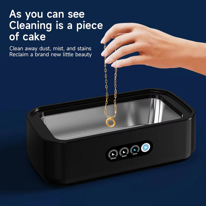 Ultrasonic Cleaner | 49KHz | 650ml Tank | 40W | Jewelry, Glasses, Watches &amp; Dentures