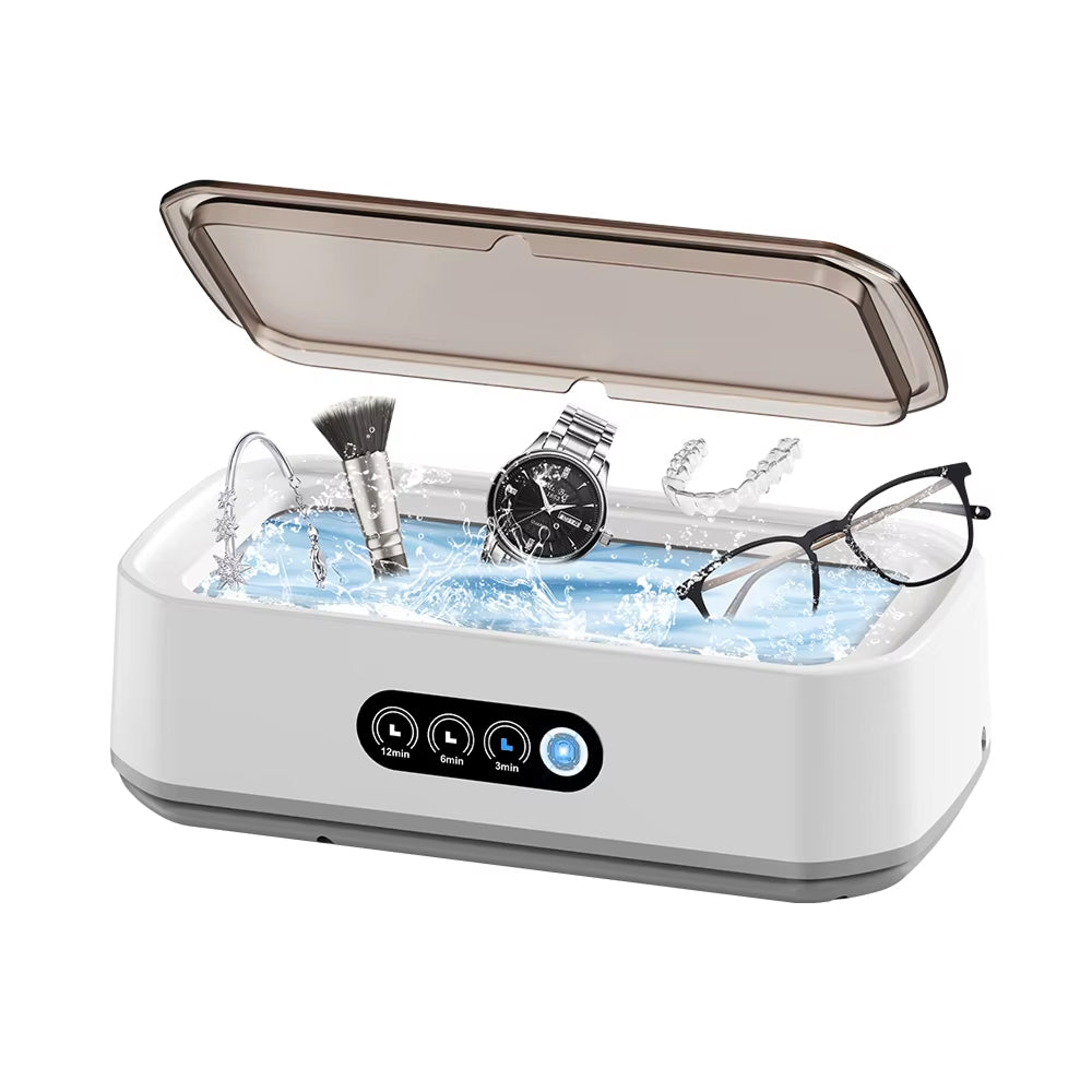 Ultrasonic Cleaner | 49KHz | 650ml Tank | 40W | Jewelry, Glasses, Watches &amp; Dentures