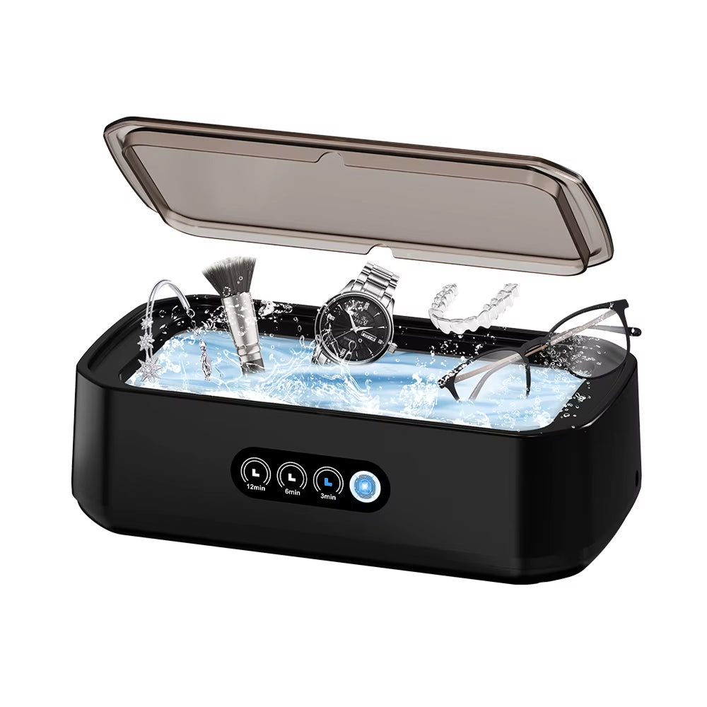 Ultrasonic Cleaner | 49KHz | 650ml Tank | 40W | Jewelry, Glasses, Watches & Dentures