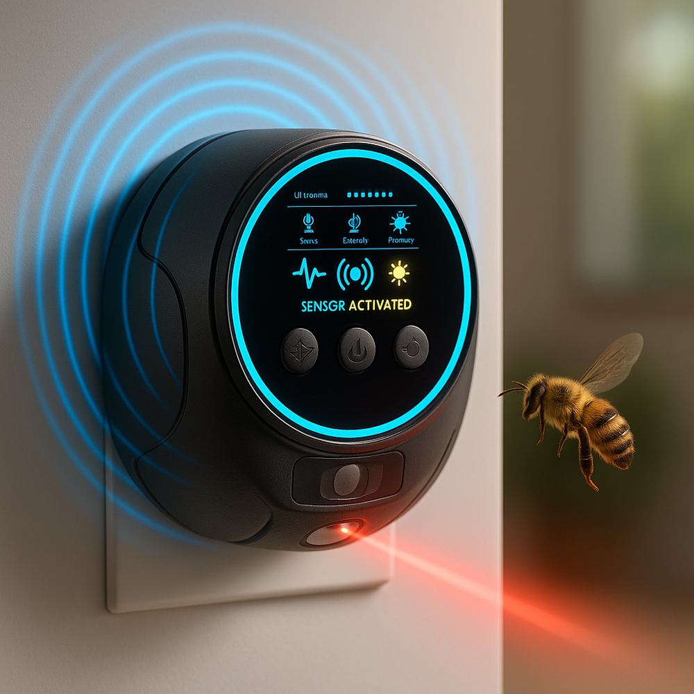 Ultrasonic Pest Repeller | 4-Speaker High-Frequency Plug-In Device