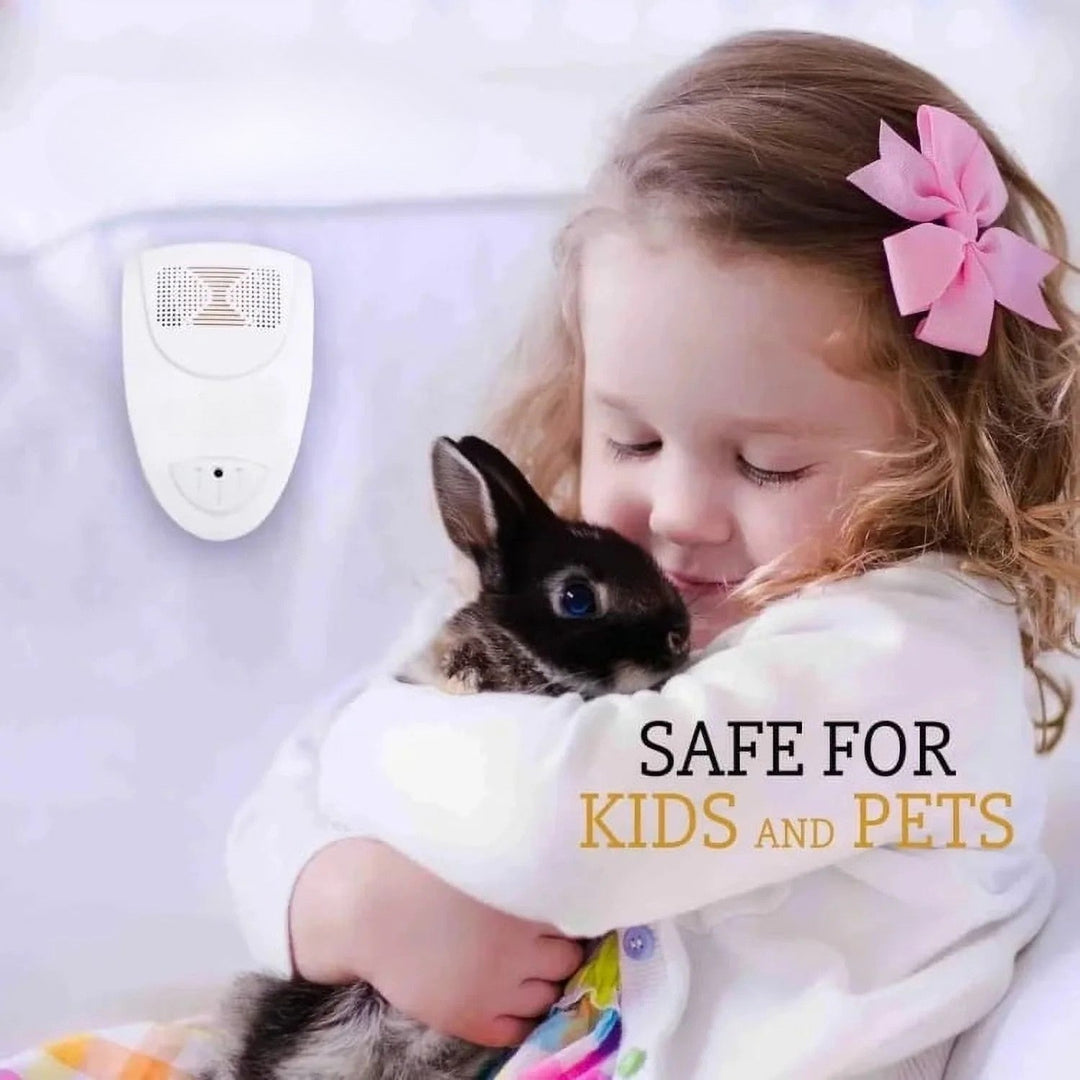 Ultrasonic Pest Repeller Device | Chemical-Free Bed Bug and Insect Deterrent | Safe for Kids and Pets, No Spray Needed