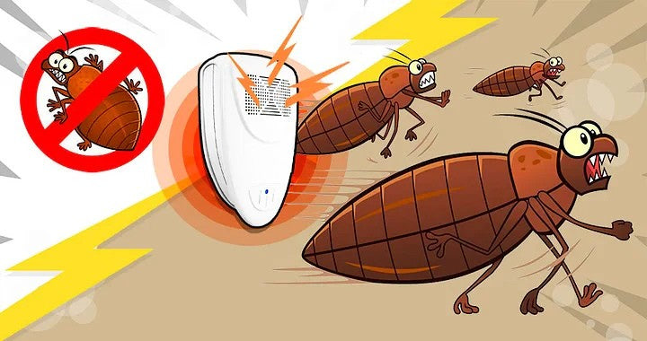 Ultrasonic Pest Repeller Device | Chemical-Free Bed Bug and Insect Deterrent | Safe for Kids and Pets, No Spray Needed