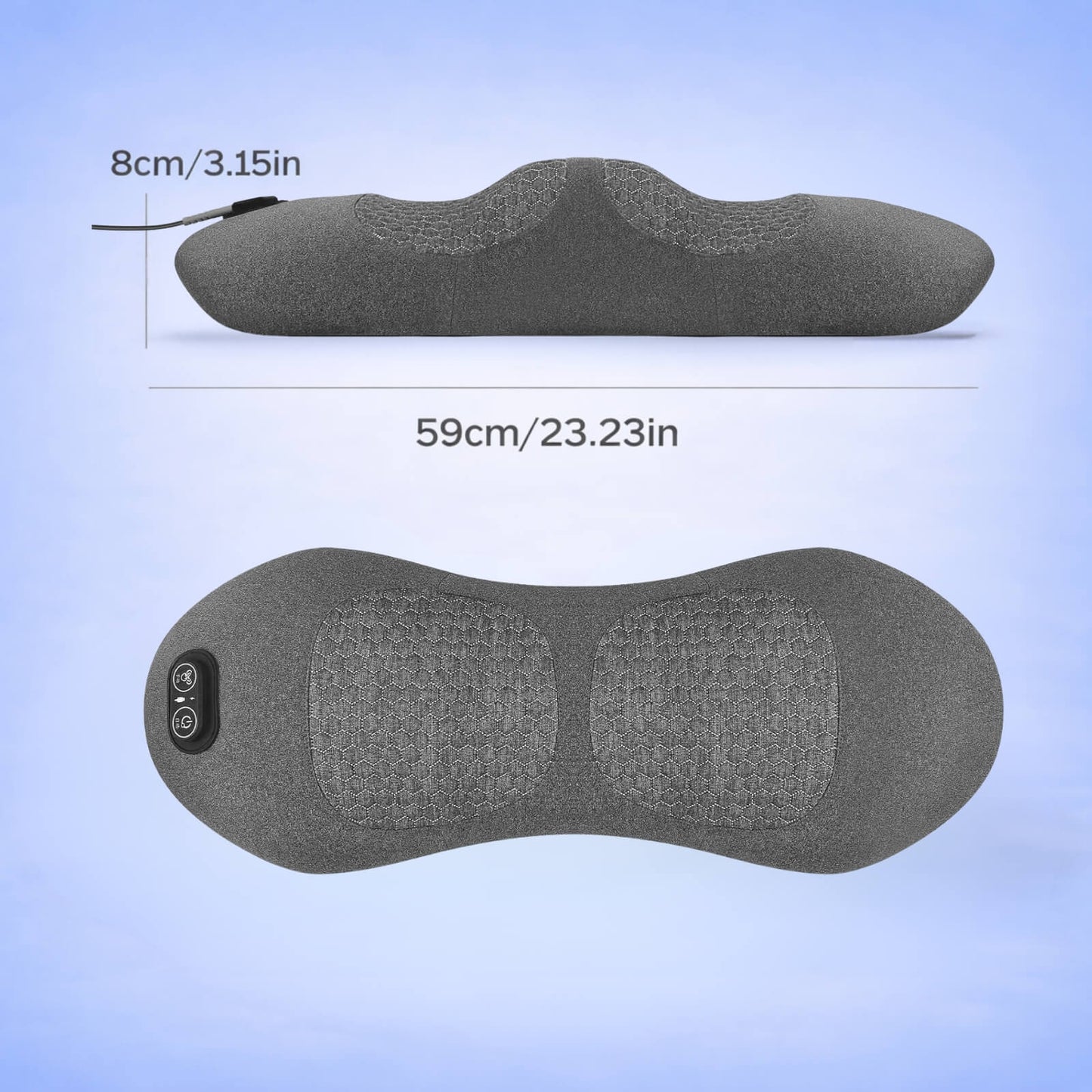 Unilva | 3-in-1 Heated Back Massager with Lumbar Support & Vibration | Relaxation Aid for Everyday Comfort 1
