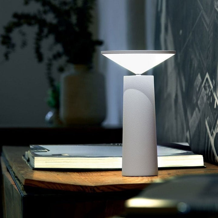 Rechargeable Table Lamp ABS | Dimmable 360° Rotating Shade | Cordless LED Light for Bedside, Reading Nooks &amp; Outdoor Use 7