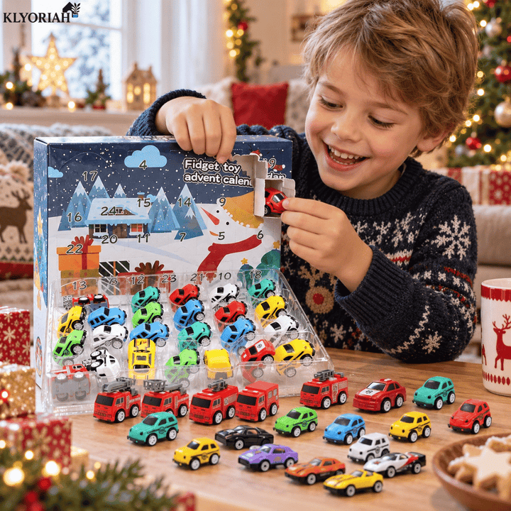 Vehicle Advent Calendar Alloy Construction Rescue Toy with Moving Parts 1