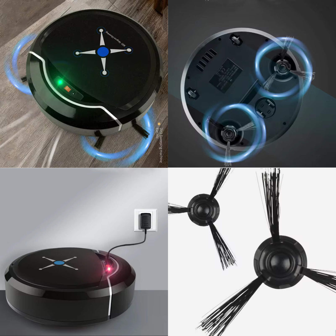 Robot Vacuum and Mop Cleaner | 3-in-1 Sweep, Vacuum, Mop | Sensor Navigation, Multi-Surface Cleaning, USB Rechargeable 4