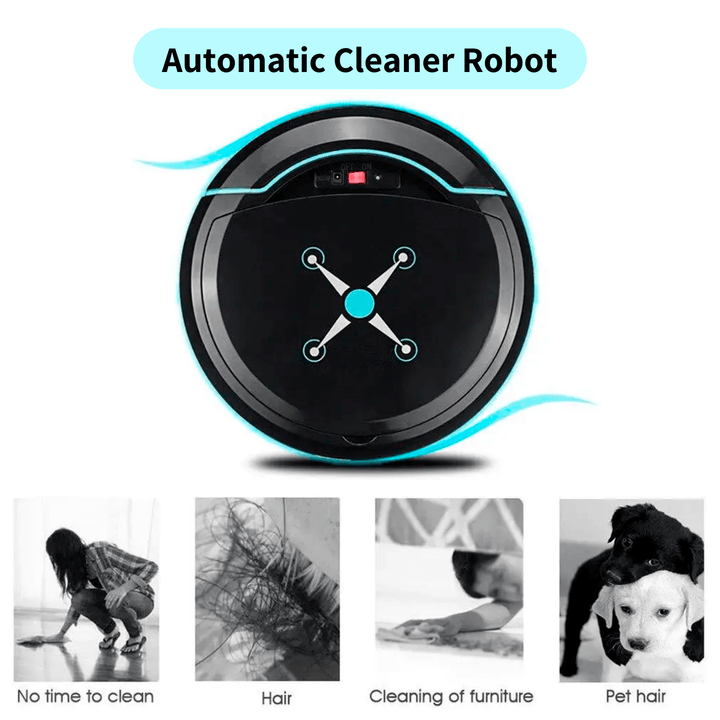 Robot Vacuum and Mop Cleaner | 3-in-1 Sweep, Vacuum, Mop | Sensor Navigation, Multi-Surface Cleaning, USB Rechargeable 5
