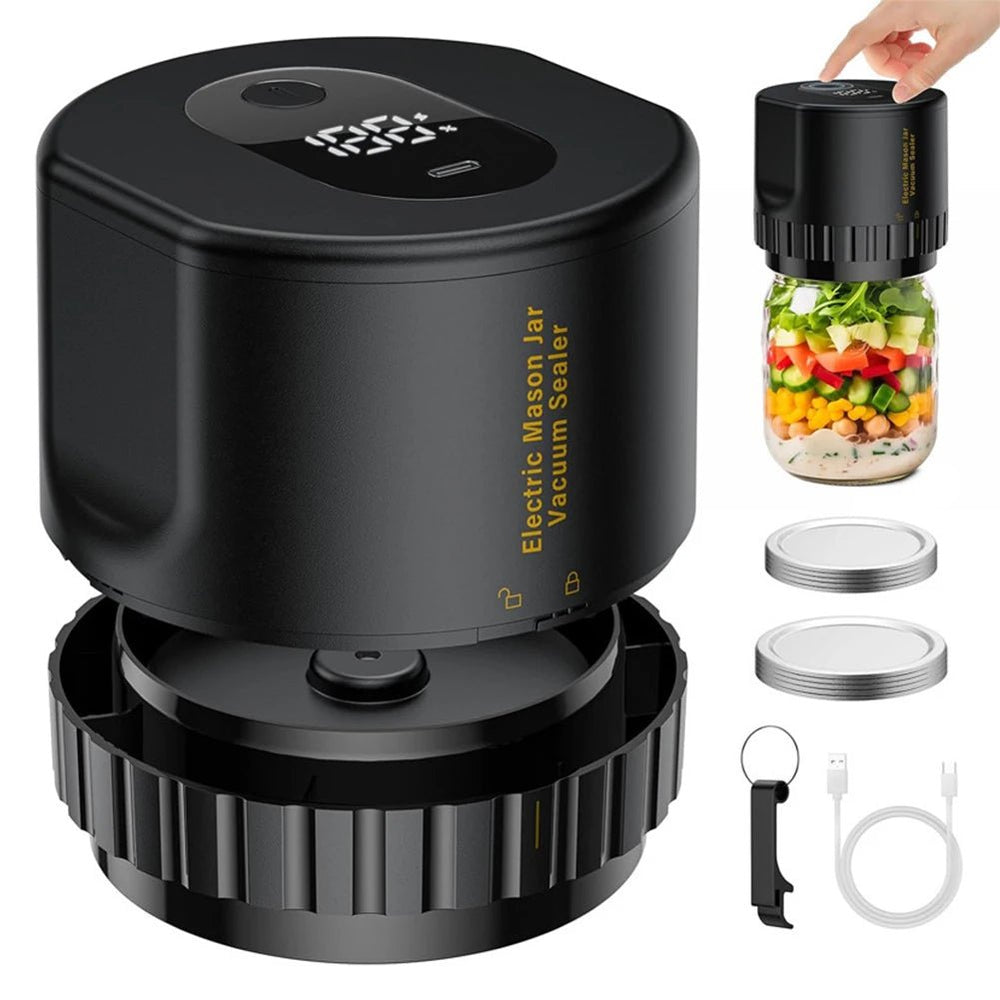 Vacuum Sealer Machine | Cordless Electric Mason Jar Food Sealer