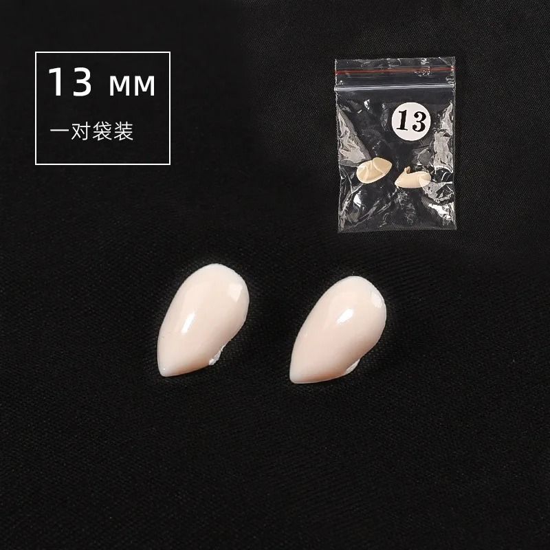 Vampire Fangs Halloween Costume Teeth | 5 Reusable Resin Pairs with Adhesive | Fits Multiple Characters & Group Use