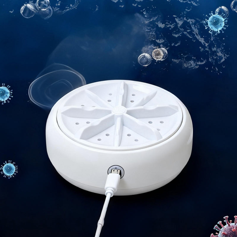 Vegetable Washer with Vortex Water Technology | USB-Powered 5V/2A | Waterproof Compact 10 x 7 cm, Fits Any Kitchen Drawer
